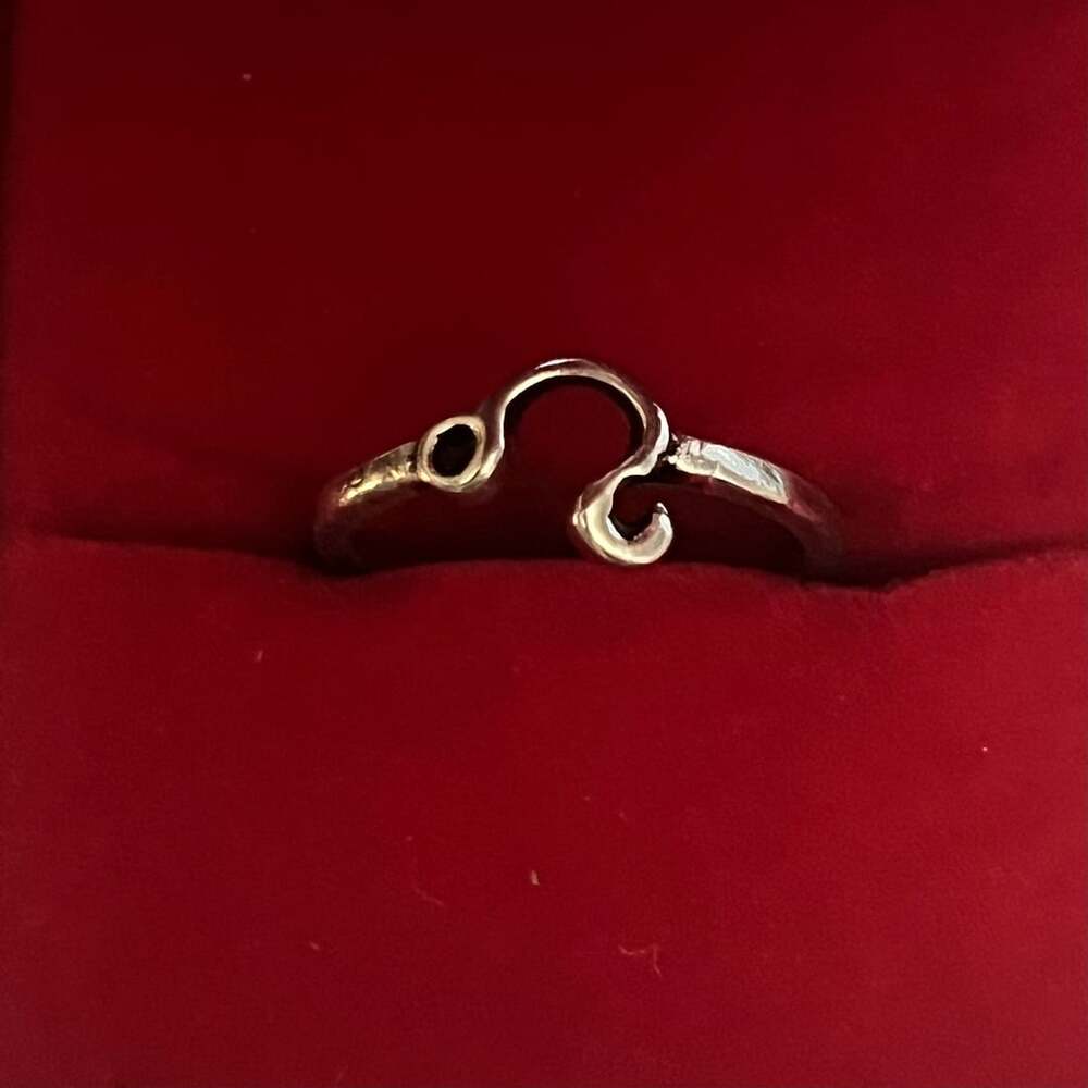 Zodiac Ring Leo Astrology Symbol Titanium Steel Ting Size 5